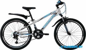 Велосипед Novatrack Lumen 24 (серебристый)