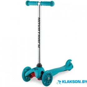Самокат-кикборд Novatrack Disco-kids 120 (бирюзовый)