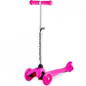 Самокат-кикборд Novatrack Disco-kids 120 (розовый)
