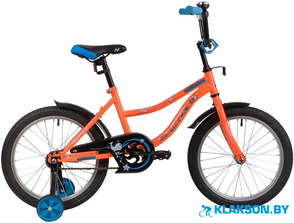 Велосипед Novatrack Neptune 18 (синий/оранжевый)