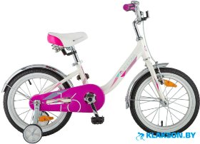 Велосипед Novatrack Ancona 16 (белый/розовый)