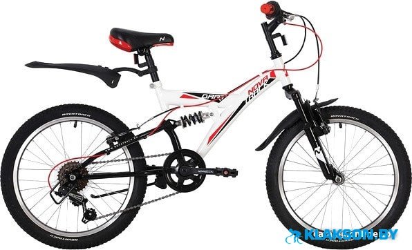 Велосипед Novatrack Dart 20 (белый/черный)