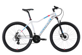 Велосипед Stark Viva 27.3 HD (белый/голубой/розовый)