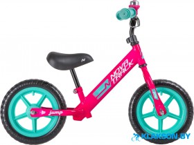 Беговел Novatrack Jump 12 (розовый, 2020)