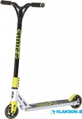 Самокат трюковый Novatrack Pixel 110 mm (белый\лимонный)