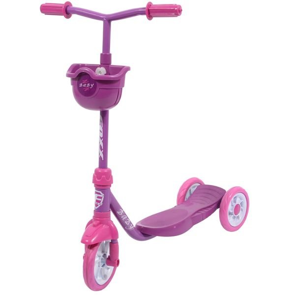 Самокат Foxx Baby 115 с корзинкой (фиолетовый)