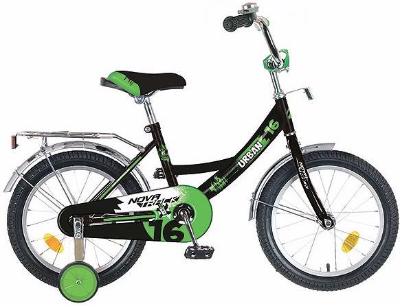 Велосипед Novatrack Urban 16 (черный)