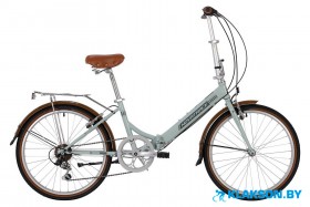 Велосипед Novatrack Aurora 24 (серый\голубой)
