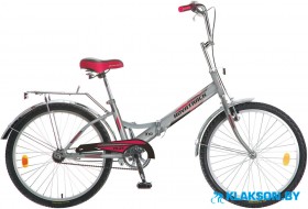 Велосипед Novatrack FS-24 24 (серый)