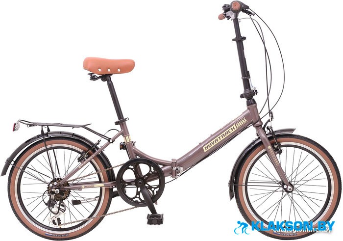 Велосипед Novatrack Aurora 20 (коричневый)