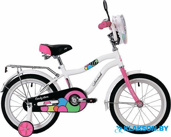 Велосипед Novatrack Candy 16 (белый/розовый)