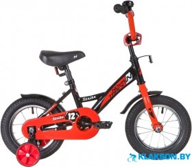 Велосипед Novatrack Strike 12 (черный/красный)