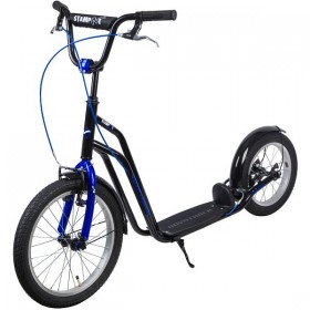 Внедорожный самокат Novatrack City Line (черный/синий)