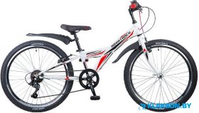 Велосипед Novatrack Racer 24 (белый)