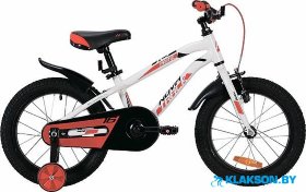 Велосипед Novatrack Prime 16 (белый/красный)