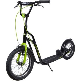 Внедорожный самокат Novatrack City Line (черный/зеленый)