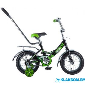 Велосипед Novatrack Urban 12 (черный/зеленый)