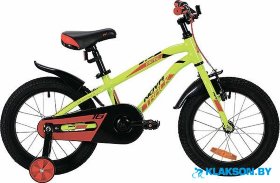 Велосипед Novatrack Prime 16 (зеленый/красный)