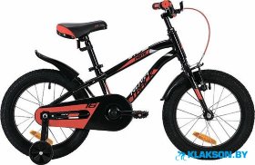 Велосипед Novatrack Prime 16 (черный/красный)