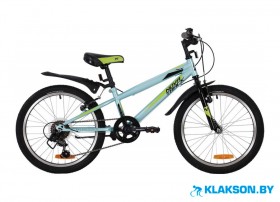Велосипед Novatrack Racer 20 (голубой, 2021)